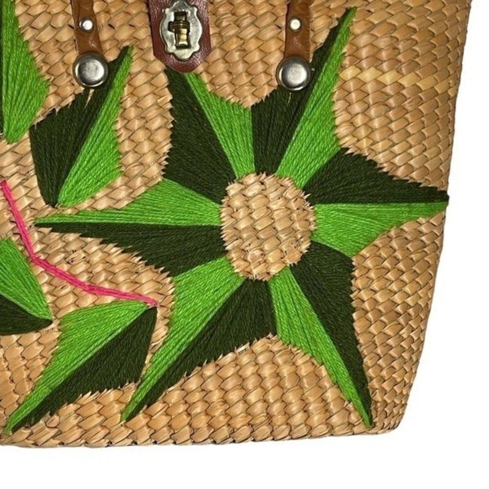 50's-60's VTG Basket Bag - Picture 3 of 6